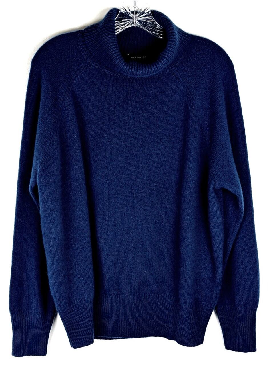 Ann Taylor Cashmere Collection Sweater | Teal Blue | Size XL | NWT Old money